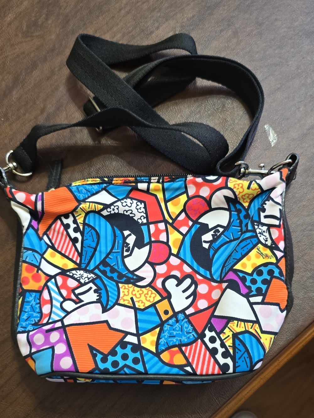 Donald Pliner Colorful Abstract Clutch Or  Crossbody Bag - Multi